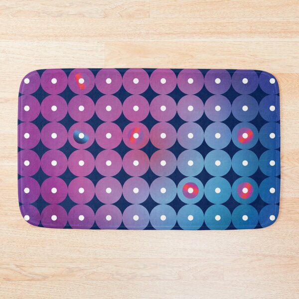 Item preview, Abstract futuristic circles in blue, pink and fuchcia designed and sold by IngaDesign.