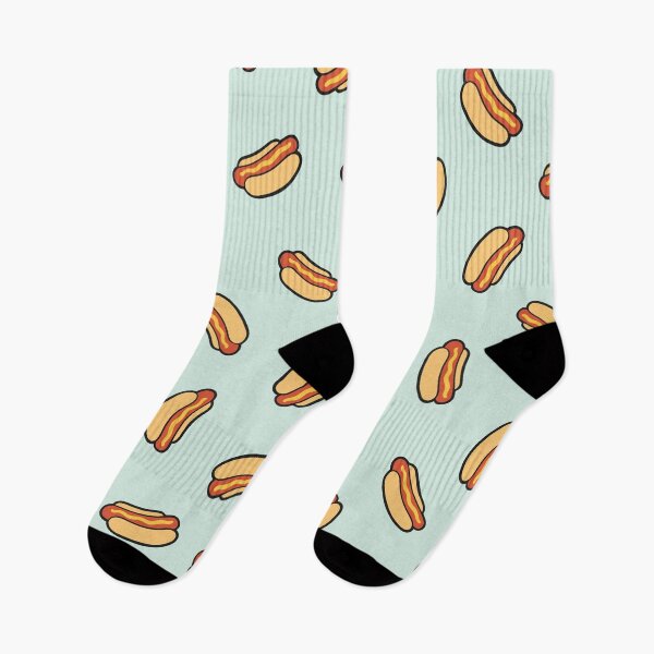 Item preview, Hotdog Pattern on Mint designed and sold by evannave.