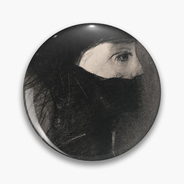 Item preview, Armor, black and grey pastel, Odilon Redon  designed and sold by Nostrathomas66.