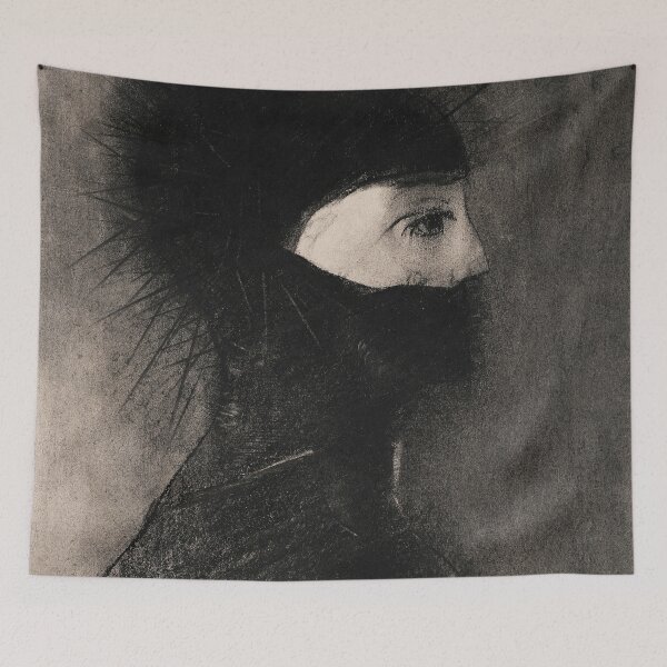 Item preview, Armor, black and grey pastel, Odilon Redon  designed and sold by Nostrathomas66.