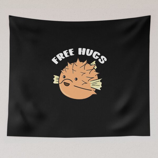 Item preview, Big puffer fish hug designed and sold by ElBeDesigns.