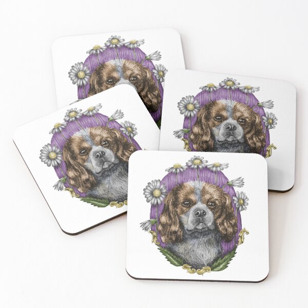 Item preview, Dibujo de perro Cavalier King Charles Spaniel designed and sold by LilliePink.