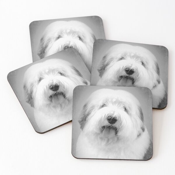 Item preview, Bobtail dog - Old English Sheepdog - BW Vintage - D56 designed and sold by DecoVintage.