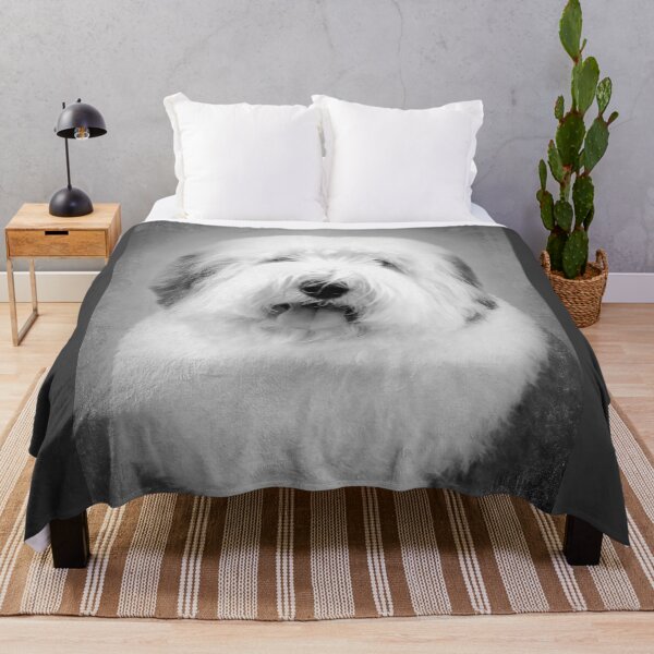 Item preview, Bobtail dog - Old English Sheepdog - BW Vintage - D56 designed and sold by DecoVintage.