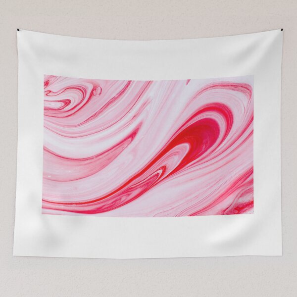Item preview, Red & White Liquid Marble designed and sold by newburyboutique.