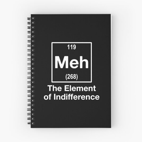 Item preview, Meh The Element Of Indifference Funny Periodic Table  designed and sold by Vanover Designs.