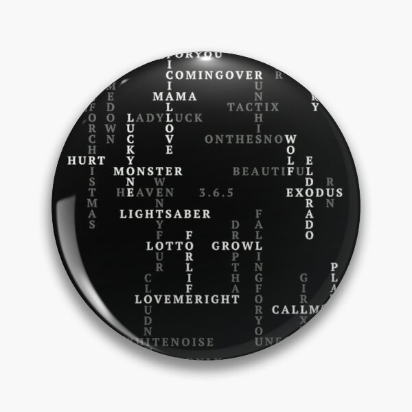 Item preview, EXO.CCROSSWORD.SONGS designed and sold by stephylee88.