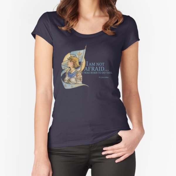 Item preview, "I am not afraid." - Joan d'Arc  designed and sold by SaintlyStitches.