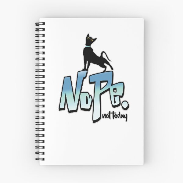 Item preview, Nope not today angry black cat designed and sold by auntfluffy.