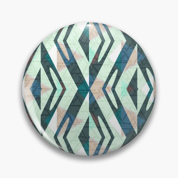Item preview, Diamond Reflections Geometry Pattern- Color Verdant  designed and sold by TextileInstinct.