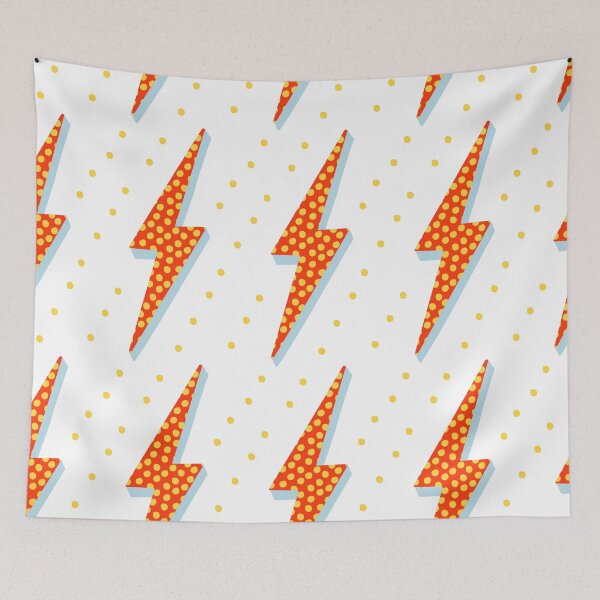 Item preview, Retro lightning bolt red  designed and sold by Milatoo.
