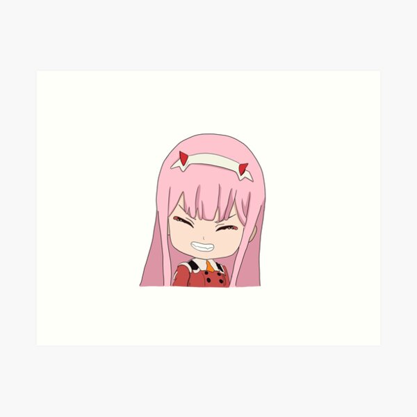 Zero Two pixel art Art Print by uwntu