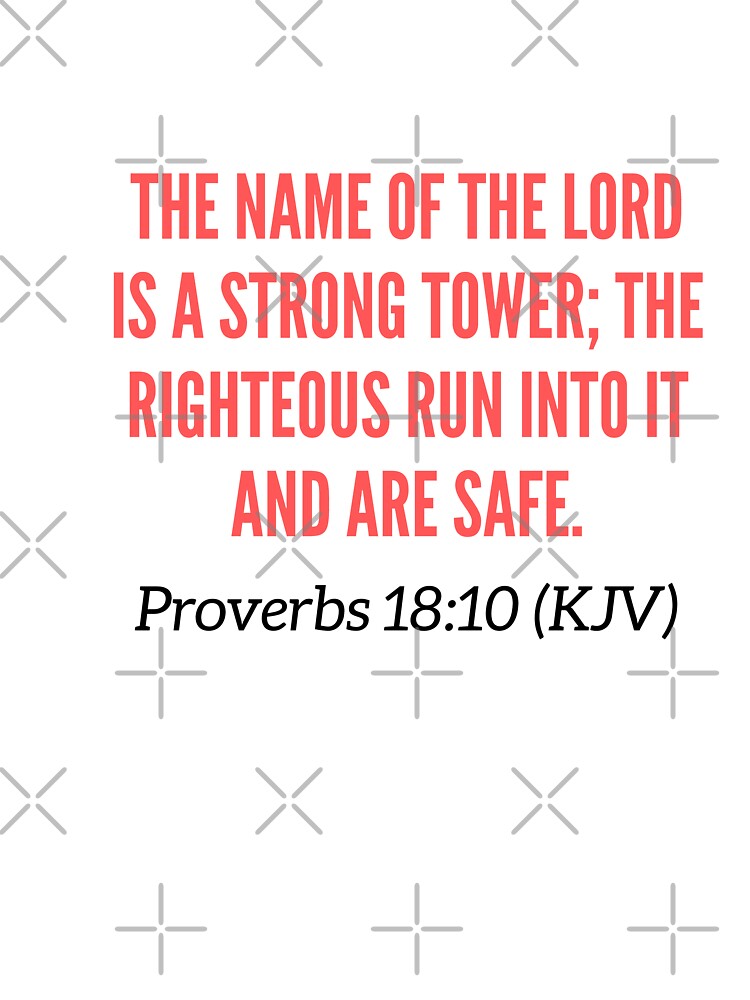 The name of the lord is a strong tower kids t shirt The name of the lord is a strong tower kids t shirt