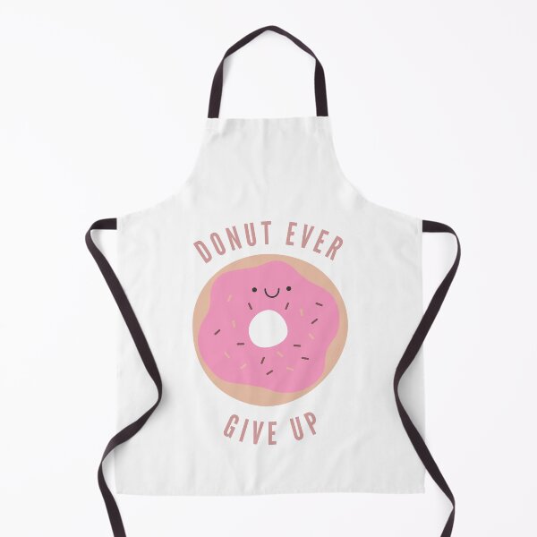 Item preview, Donut Ever Give Up Cute Motivational Quote - Pink Strawberry Version designed and sold by yumiso.