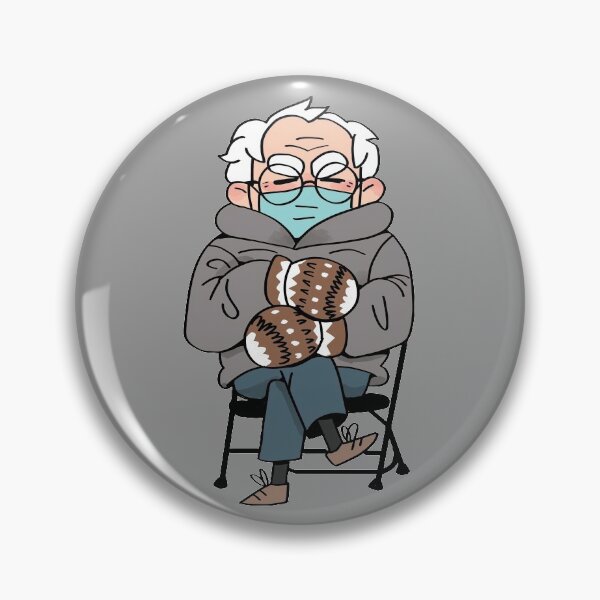 Aperçu de l'œuvre Bernie Sanders Mittens And Chair Meme créée et vendue par Chill360.