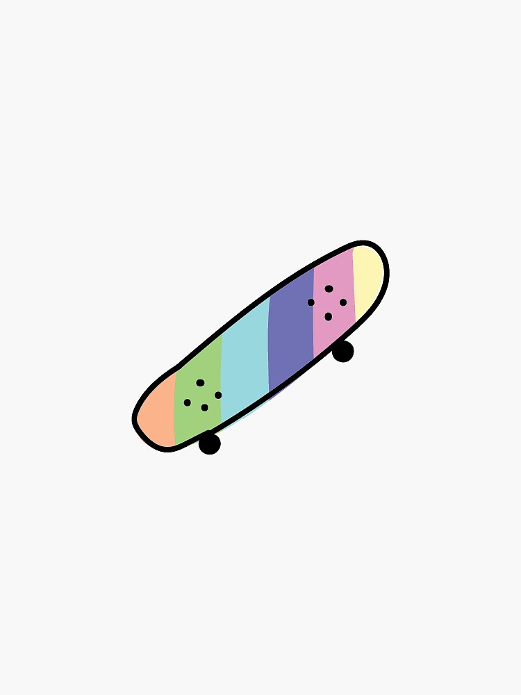 "Pastel Penny Board " Sticker for Sale by SURGEART Redbubble