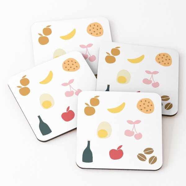 Item preview, Minimalistic Abstract Food Design Sticker Pack designed and sold by yumiso.