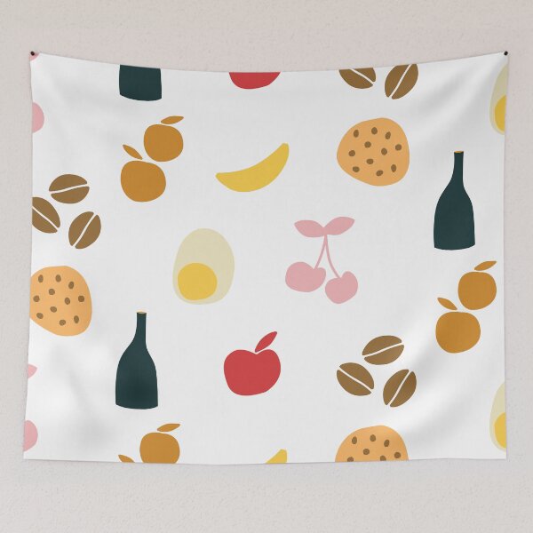 Item preview, Minimalistic Abstract Food Design Sticker Pack designed and sold by yumiso.