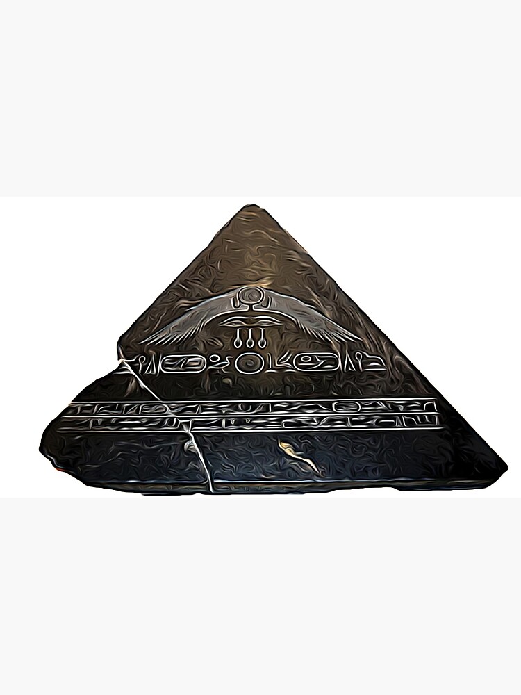 "Ancient Egyptian BenBen Stone Pyramid Cap" Poster by BenBenDesigns