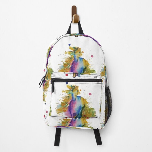 Item preview, Horse in watercolor, colored freedom designed and sold by Maryse-Montron.