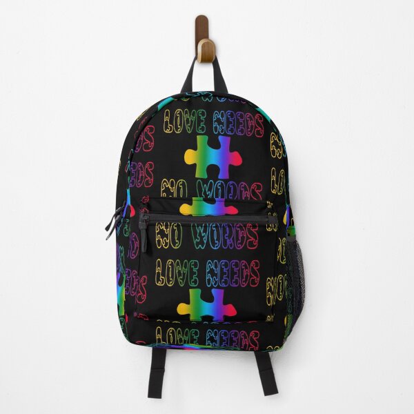 Item preview, Love Needs No Words Autism Awareness Puzzle Piece designed and sold by dreamofdenim.