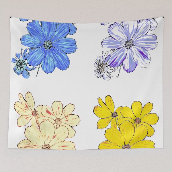 Item preview, colorful flowers collection designed and sold by ninoni.