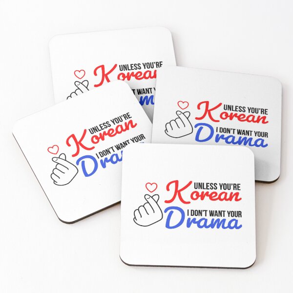 Item preview, Unless Youre Korean I Dont Want Your Drama - Finger Heart - K Drama Lovers designed and sold by AnyKitty.