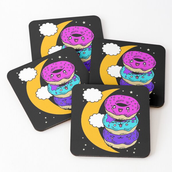 Item preview, Good Night Sleep Well Donuts Moon Stars designed and sold by AOCreativeProd.