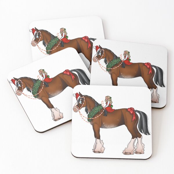 Item preview, Christmas Clydesdale  designed and sold by gracies-illos.
