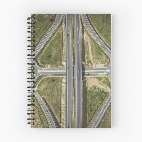 Item preview, Junction on highway top down aerial view designed and sold by Lukasz Szczepanski.