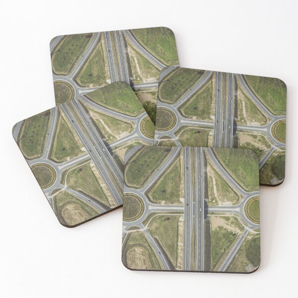 Item preview, Junction on highway top down aerial view designed and sold by Lukasz Szczepanski.
