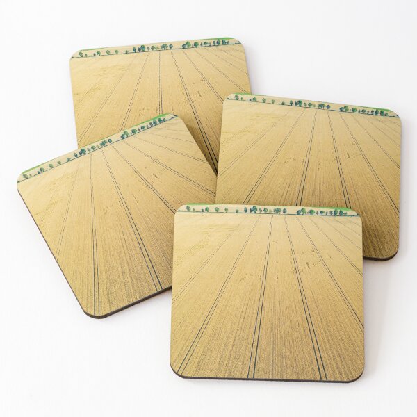 Item preview, Aerial view of ripe field of grain ready to harvest designed and sold by Lukasz Szczepanski.