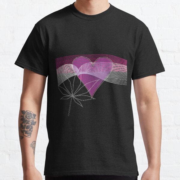 cannabis love cannabis heart Classic T-Shirt