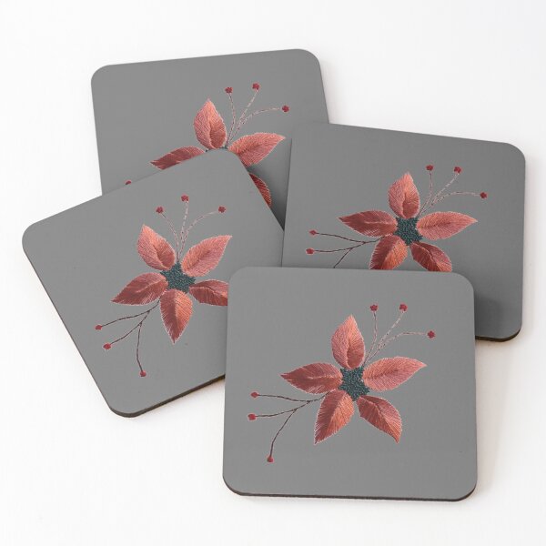 Item preview, Five petals Flower embroidery designed and sold by HindSwan.