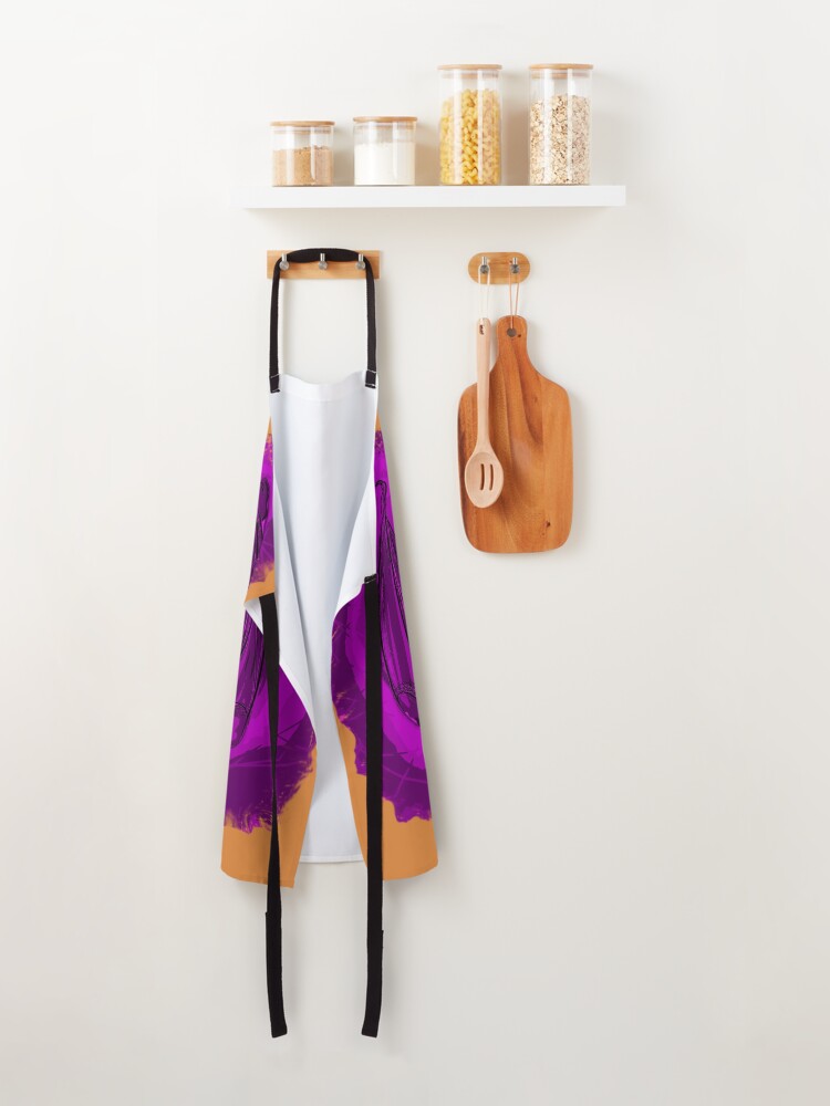 Alternate view of Batzilla- Mother/Baby, holding tight 2 - by Ewa Oz Apron