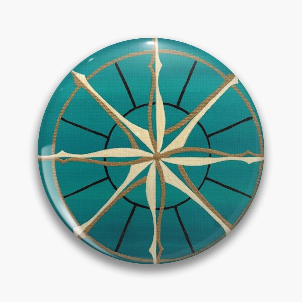 Artikelvorschau, Kompassrose auf Blau entworfen und verkauft von JoyGDesigns.