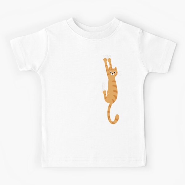 Vista previa del artículo con la obra «Gato atigrado naranja colgando de | Gracioso gato rayado», diseñado y vendido por Jenn Inashvili.