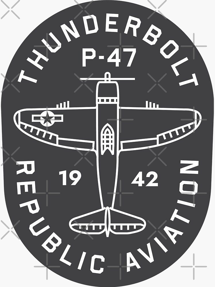 P-47 Thunderbolt Emblem by Aeronautdesign