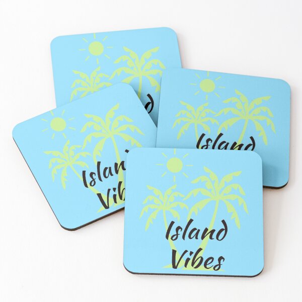 Item preview, Island Vibes with Palms on Blue designed and sold by IslandDrip.