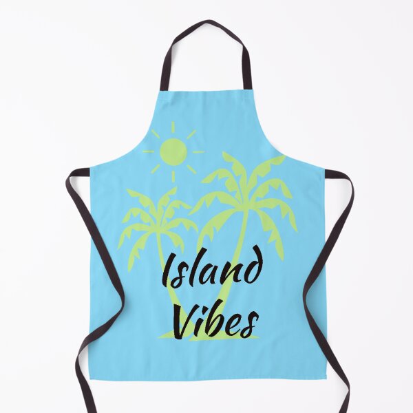 Item preview, Vibraciones de la isla con palmeras en azul designed and sold by IslandDrip.