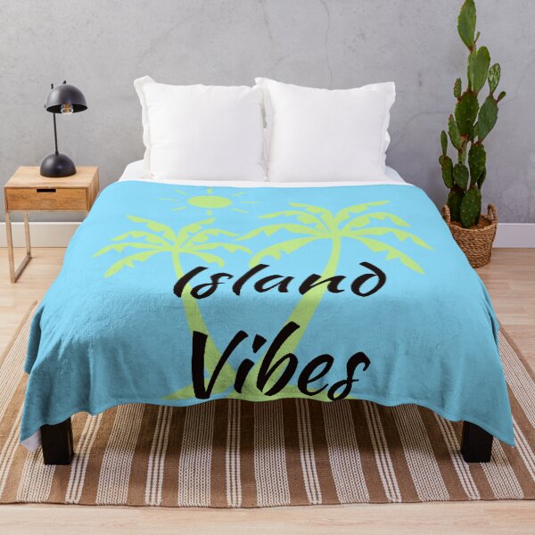 Item preview, Island Vibes with Palms on Blue designed and sold by IslandDrip.