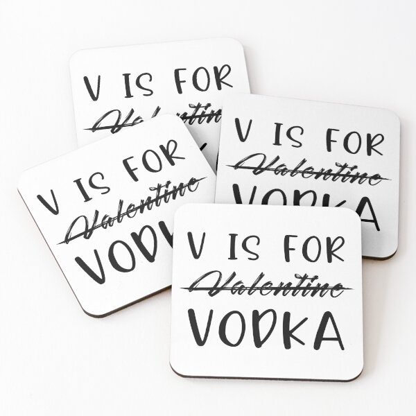 Item preview, V Is For Vodka Funny Valentine  designed and sold by Alaadin Bendali Braham.