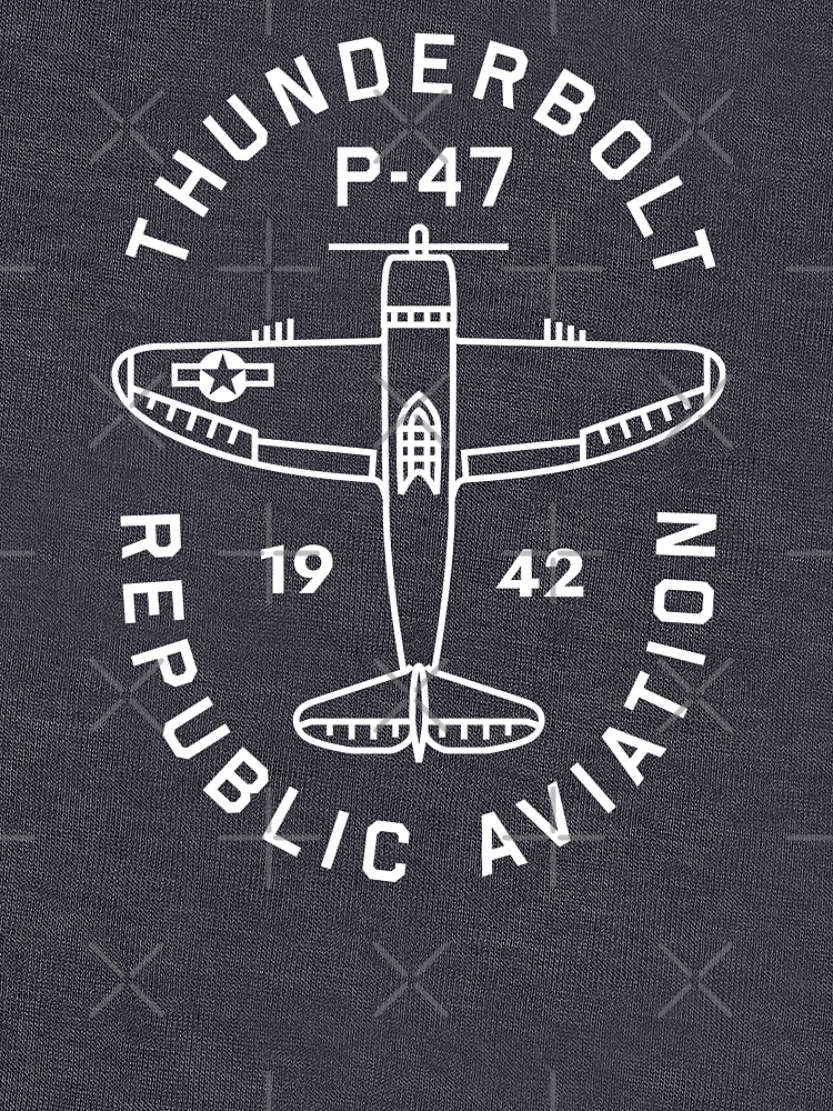 Thumbnail 7 of 7, Classic T-Shirt, P-47 Thunderbolt Emblem designed and sold by Aeronautdesign.