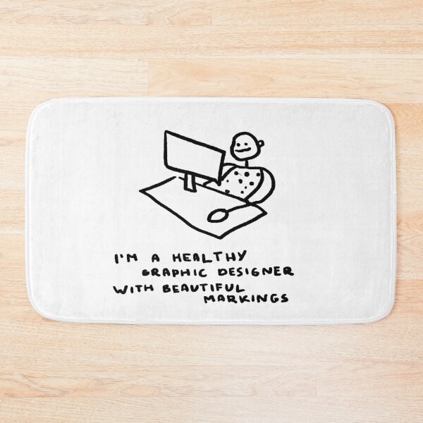 Item preview, I'm a Healthy Graphic Designer With Beautiful Markings designed and sold by 4naans.