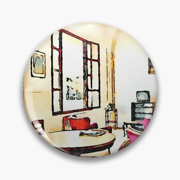 Item preview, Istituto Emiliani: sitting room with red armchair designed and sold by Giuseppe Cocco.