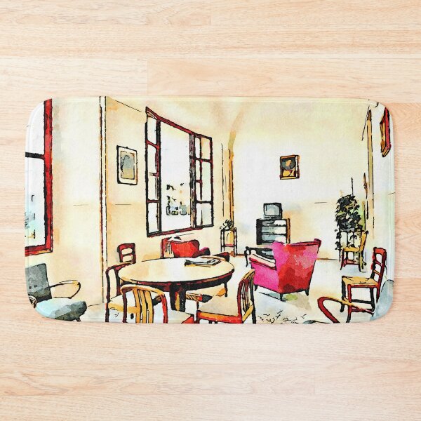 Item preview, Istituto Emiliani: sitting room with red armchair designed and sold by Giuseppe Cocco.
