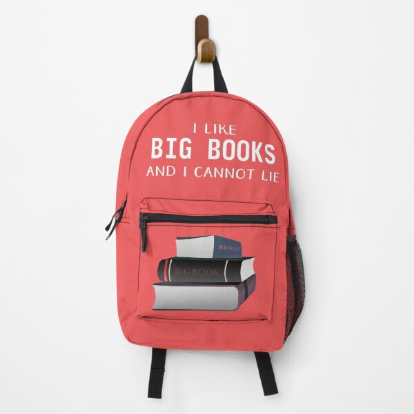 Item preview, I like big books and I cannot lie - funny book lovers quote for a book worm. Classic colours - deep peach designed and sold by Caroline Laursen.