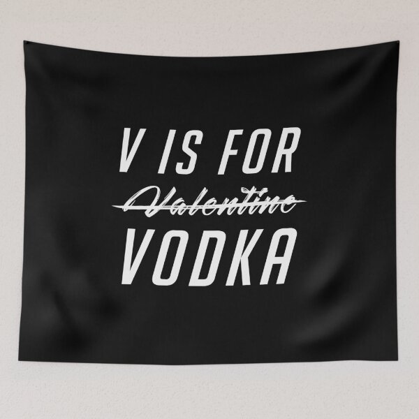 Item preview, V Is For Vodka Funny Valentine  designed and sold by Alaadin Bendali Braham.