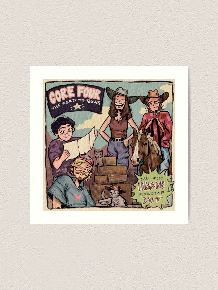 Core Four Wall Print