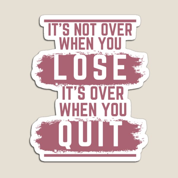 Item preview, It's not over when you Lose - Dragon Ball Z designed and sold by RandomDel.